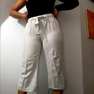 Light-shimmered Michael Kors cropped pant